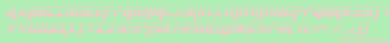 deceptibotshalfital Font – Pink Fonts on Green Background