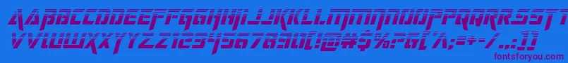 Шрифт deceptibotshalfital – фиолетовые шрифты на синем фоне