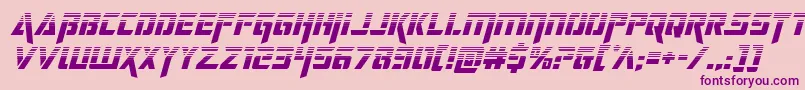 deceptibotshalfital Font – Purple Fonts on Pink Background