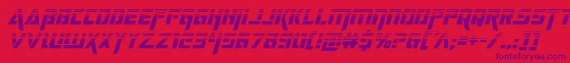 Шрифт deceptibotshalfital – фиолетовые шрифты на красном фоне