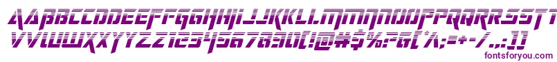 deceptibotshalfital Font – Purple Fonts on White Background