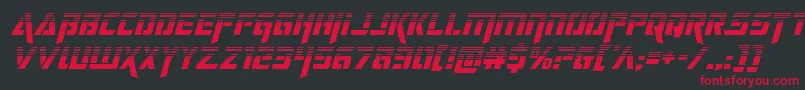 deceptibotshalfital Font – Red Fonts on Black Background