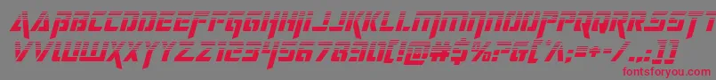 deceptibotshalfital Font – Red Fonts on Gray Background