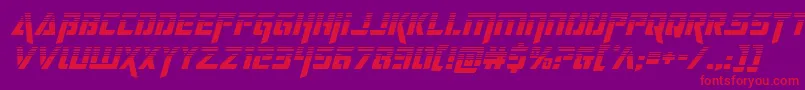 deceptibotshalfital Font – Red Fonts on Purple Background