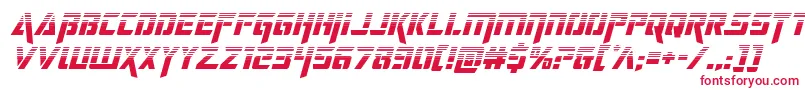 deceptibotshalfital Font – Red Fonts on White Background