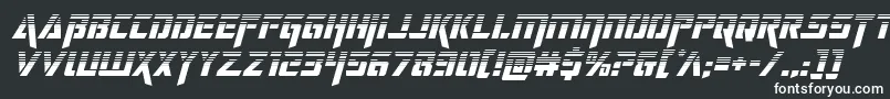 Шрифт deceptibotshalfital – белые шрифты на чёрном фоне