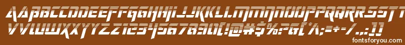 deceptibotshalfital Font – White Fonts on Brown Background
