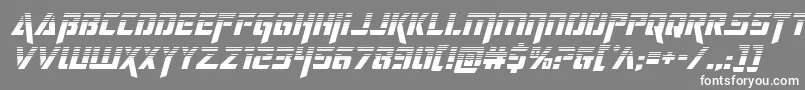フォントdeceptibotshalfital – 灰色の背景に白い文字