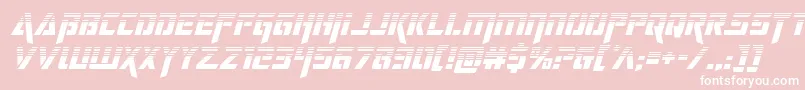 deceptibotshalfital Font – White Fonts on Pink Background