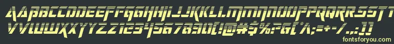 deceptibotshalfital Font – Yellow Fonts on Black Background