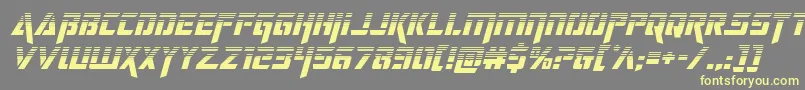 deceptibotshalfital Font – Yellow Fonts on Gray Background