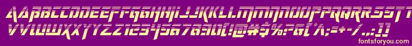 deceptibotshalfital Font – Yellow Fonts on Purple Background