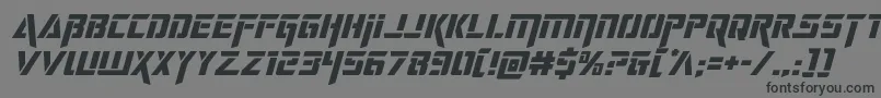 deceptibotsital Font – Black Fonts on Gray Background