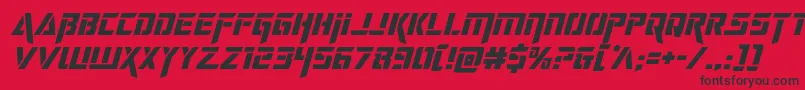 deceptibotsital Font – Black Fonts on Red Background