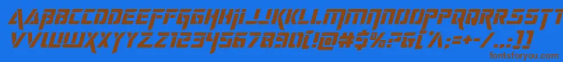 More about deceptibotsital Font deceptibotsital Font – Brown Fonts on Blue Background