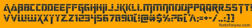 deceptibotslaser Font – Black Fonts on Orange Background