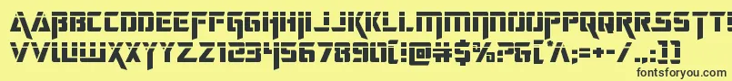deceptibotslaser Font – Black Fonts on Yellow Background