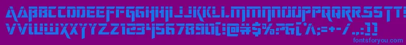 deceptibotslaser Font – Blue Fonts on Purple Background