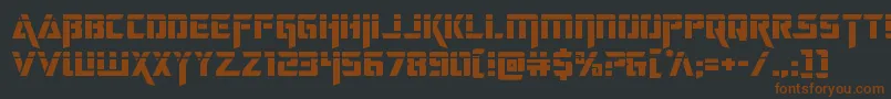 deceptibotslaser Font – Brown Fonts on Black Background