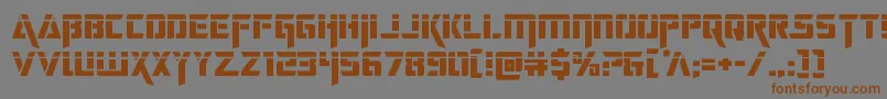 deceptibotslaser Font – Brown Fonts on Gray Background
