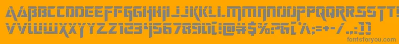 Czcionka deceptibotslaser – szare czcionki na pomarańczowym tle