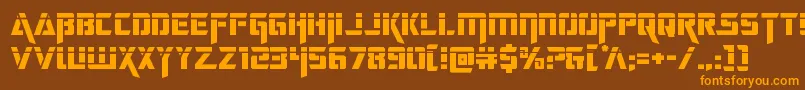 deceptibotslaser Font – Orange Fonts on Brown Background