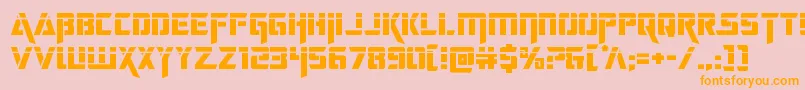 deceptibotslaser Font – Orange Fonts on Pink Background