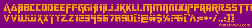 deceptibotslaser Font – Orange Fonts on Purple Background