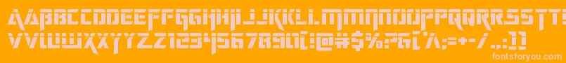 deceptibotslaser Font – Pink Fonts on Orange Background