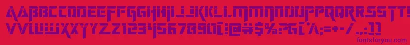 deceptibotslaser Font – Purple Fonts on Red Background