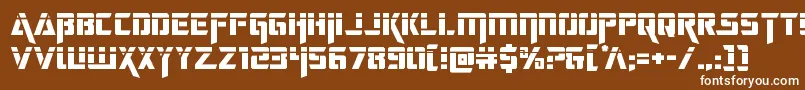 deceptibotslaser Font – White Fonts on Brown Background