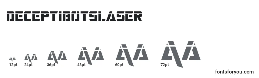 Deceptibotslaser Font Sizes
