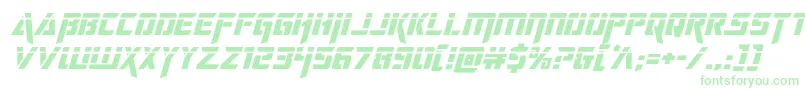 deceptibotslaserital Font – Green Fonts on White Background