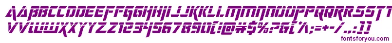 deceptibotslaserital Font – Purple Fonts on White Background