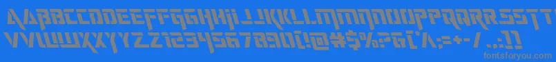 deceptibotsleft Font – Gray Fonts on Blue Background