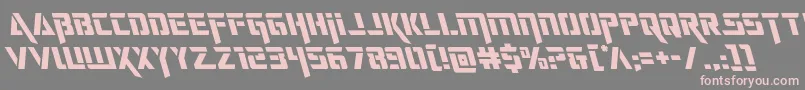 deceptibotsleft Font – Pink Fonts on Gray Background