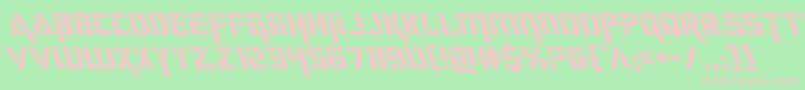 deceptibotsleft Font – Pink Fonts on Green Background