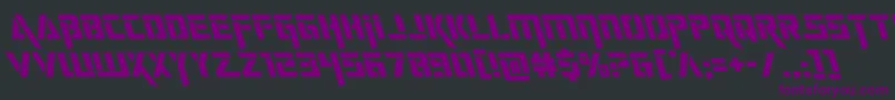 deceptibotsleft-fontti – violetit fontit mustalla taustalla