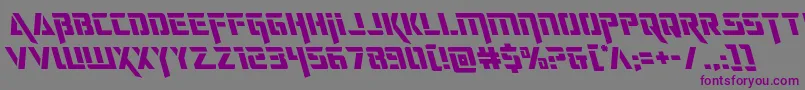 Шрифт deceptibotsleft – фиолетовые шрифты на сером фоне