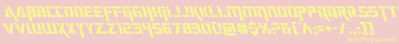 deceptibotsleft Font – Yellow Fonts on Pink Background
