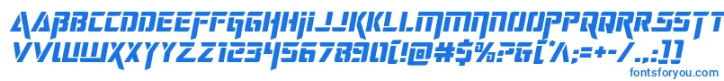 フォントdeceptibotssemital – 白い背景に青い文字