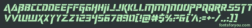 フォントdeceptibotssemital – 黒い背景に緑の文字