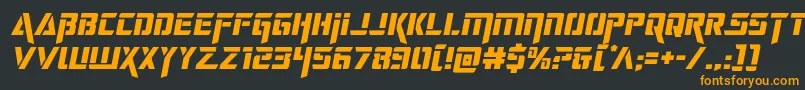 deceptibotssemital Font – Orange Fonts on Black Background