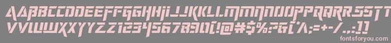 deceptibotssemital Font – Pink Fonts on Gray Background