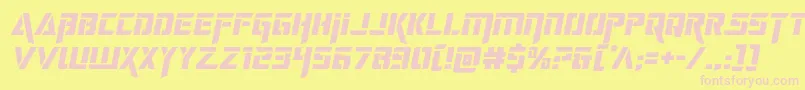 deceptibotssemital Font – Pink Fonts on Yellow Background