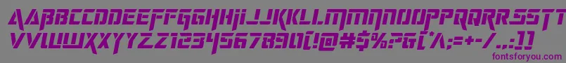 deceptibotssemital Font – Purple Fonts on Gray Background