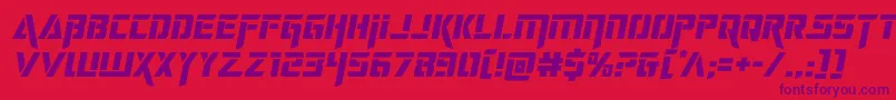 deceptibotssemital Font – Purple Fonts on Red Background