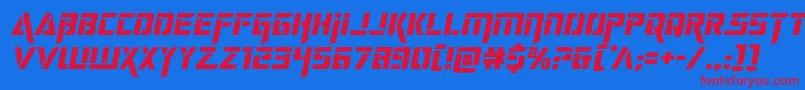deceptibotssemital Font – Red Fonts on Blue Background