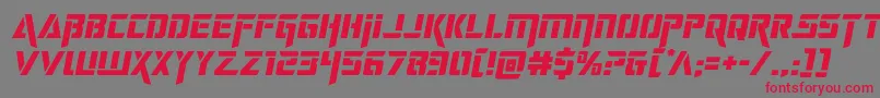 deceptibotssemital Font – Red Fonts on Gray Background