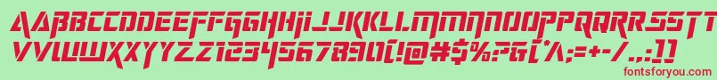 deceptibotssemital Font – Red Fonts on Green Background